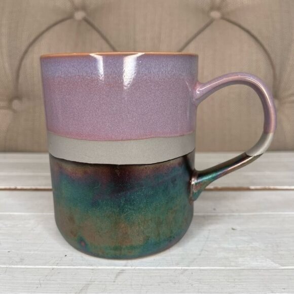 Roscher iridescent metallic stoneware mug lavender - Picture 2 of 5